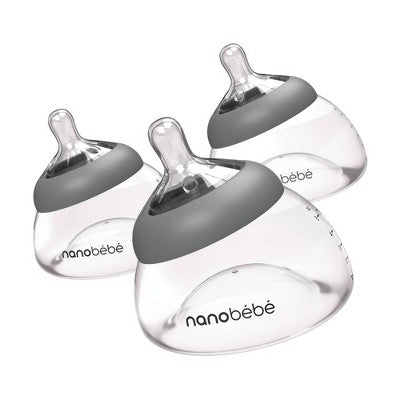 nanobebe Breast Milk Baby Bottle - 3pk