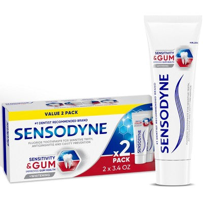 Sensodyne Sensitivity & Gum Whitening Toothpaste - 3.4oz