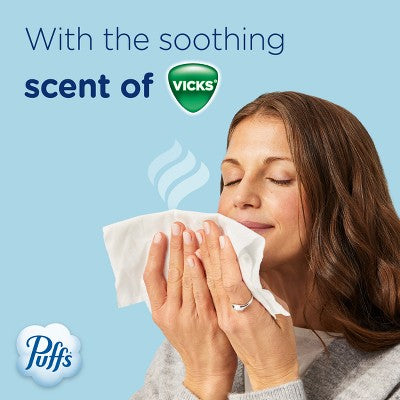 Puffs Plus Lotion with Scent of VICKS Facial Tissue