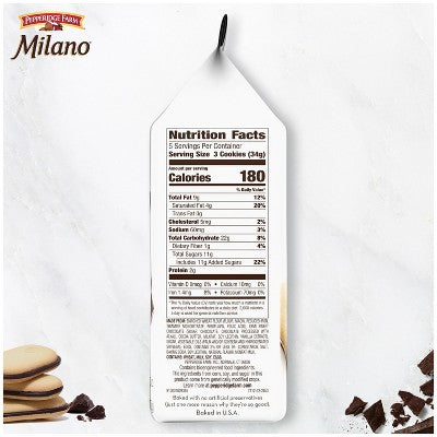 Pepperidge Farm Milano Dark Chocolate Cookies - 6oz/15ct