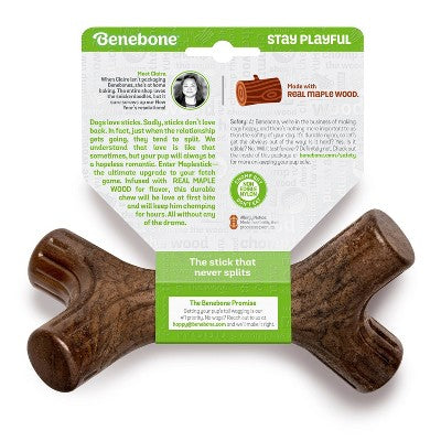 Benebone Maplestick Dog Chew Toy - Maple Wood - M