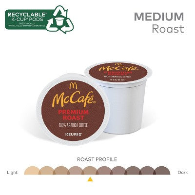 McCafe Premium Roast Keurig K-Cup Coffee Pods - Medium Roast - 24ct/8.3oz