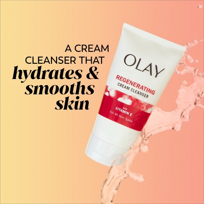 Olay Regenerist Cream Face Wash with Vitamin C and BHA - Scented - 5 fl oz