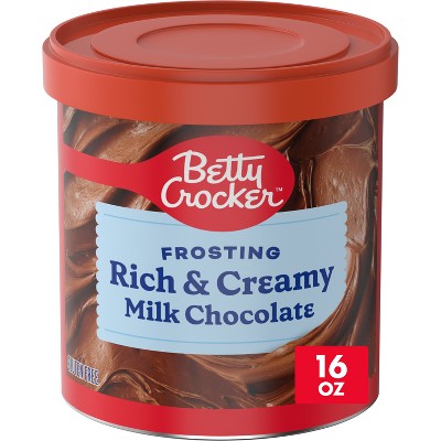 Betty Crocker Rich and Creamy Milk Chocolate Frosting - 16oz: Gluten-Free, Low Sodium