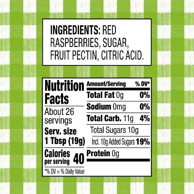 Smucker's Natural Red Raspberry Fruit Spread - 17.25oz