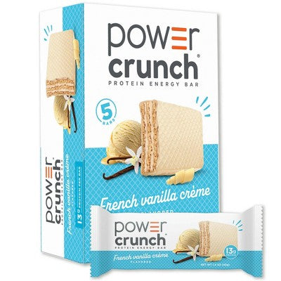 Power Crunch Wafer French Vanilla Whey Protein Energy Bars - 14g Protein - 5ct