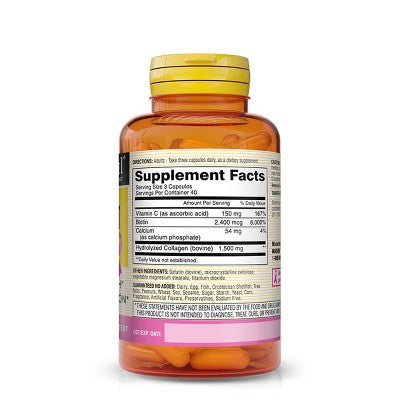 Mason Natural Collagen 1500 with Vitamin C Dietary Supplement Capsules - 120ct