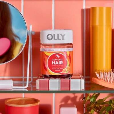 OLLY Heavenly Hair Supplement Gummies with Keratin, Amla, Biotin & Minerals - 60ct