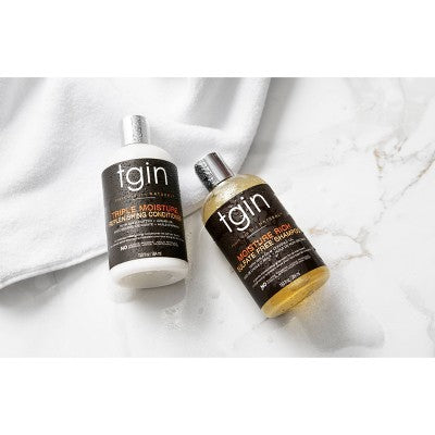 TGIN Triple Moisture Rich Replenishing Conditioner For Natural Hair with Shea Butter and Argan Oil - 13 fl oz