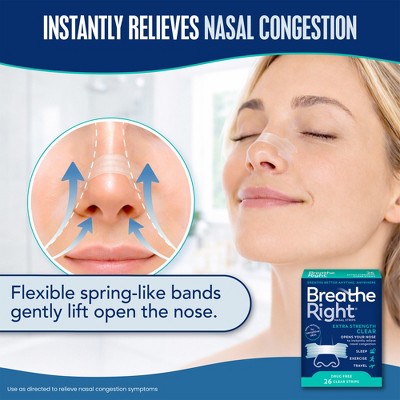 Breathe Right Extra Strength Drug-Free Clear Nasal Strips
