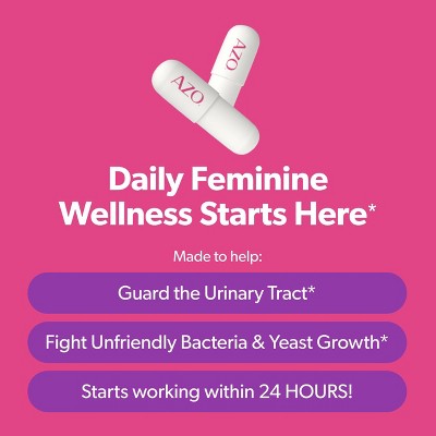 AZO Dual Protection Clinically Proven Women's Probiotic for Urinary + Vaginal Support Capsules