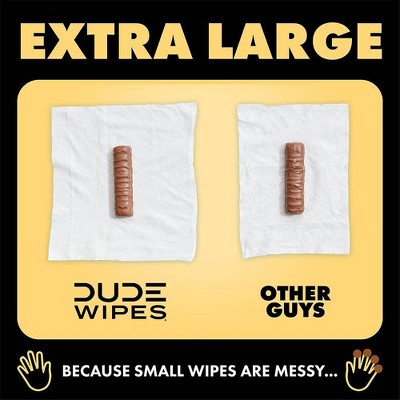 DUDE Wipes Shea Butter Flushable Wipes Infused with Coconut Oil - 144ct
