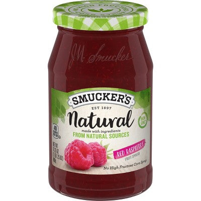 Smucker's Natural Red Raspberry Fruit Spread - 17.25oz