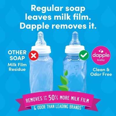 Dapple Bottle And Dish Liquid Soap Refill - Fragrance Free - 34 fl oz: Hypoallergenic, Dye-Free, Paraben-Free