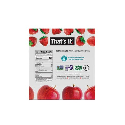 That's It. Apple And Strawberry Nutrition Bar - 6oz - 5ct