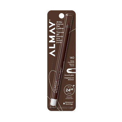 Almay All-Day Intense Waterproof Gel Eyeliner - Deep Chestnut - 0.045oz
