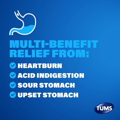 Tums Extra Strength Antacid Smoothies Fusion Chewable Tablets - Berry - 140ct