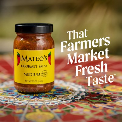 MATEO'S Gourmet Mild Salsa - 16oz