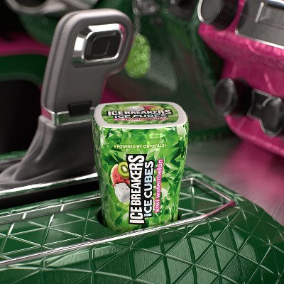 Ice Breakers Kiwi Watermelon Ice Cubes Gum - 3.24oz