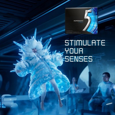 5 Gum Sugar-Free Peppermint Cobalt Gum - 35ct