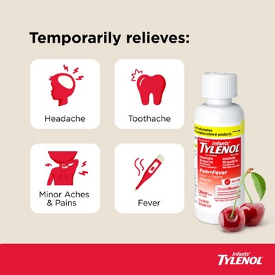 Tylenol Infant Dye-Free General Pain Reliever - Cherry - 1 fl oz