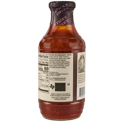 Stubb's Sticky Sweet BBQ Sauce - 18oz