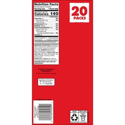 Cheez-It Original Baked Snack Crackers Multipack - 20ct