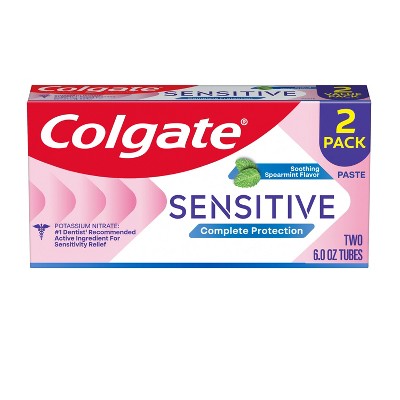 Colgate Sensitive Complete Protection Fluoride Sensitive Teeth Toothpaste - Spearmint -  6oz/2pk
