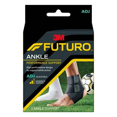 FUTURO Performance Ankle Support, Adjustable Ankle Brace for Sport - 1pk