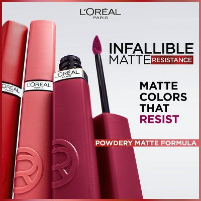 L'Oreal Paris Infallible Matte Resistance Liquid Matte Lipstick - 0.16 fl oz