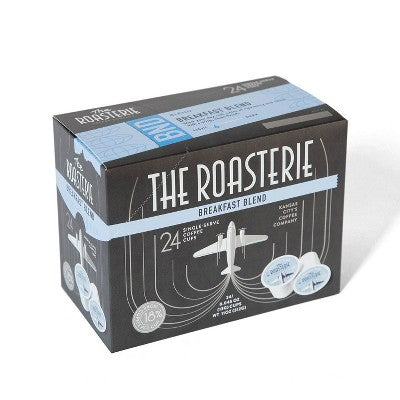 The Roasterie Breakfast Blend Light Roast Single Serve Coffee - 24ct: Compatible With Keurig