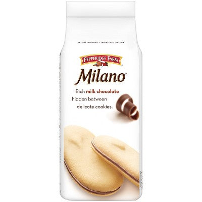 Pepperidge Farm Milano Milk Chocolate Cookies - 6oz/15ct: No Artificial Preservatives, No Artificial Colors, Easter Or Valentine's Day