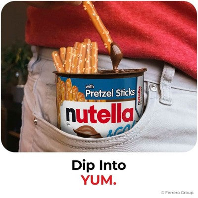 Nutella and Go! Hazelnut Spread with Pretzel Sticks - 19oz/10ct