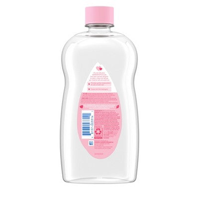 Johnson's Baby Body Pure Mineral Oil, Gentle & Soothing Massage Oil for Dry Skin - Original Scent - 20oz
