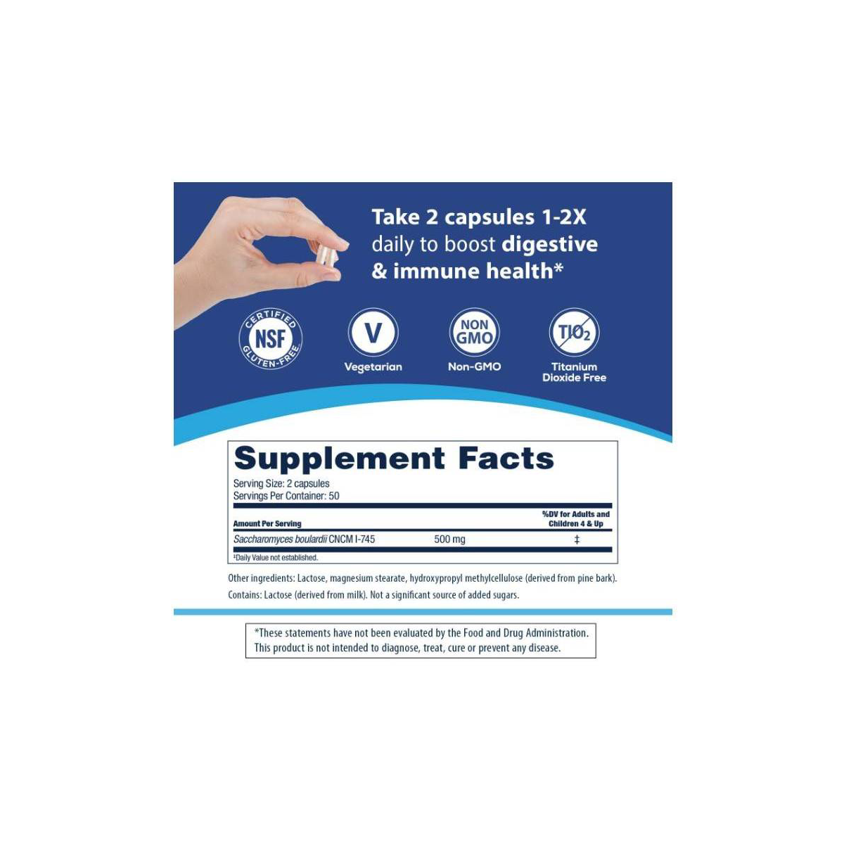 Florastor Daily Probiotic Kapseln, 100 Stk.