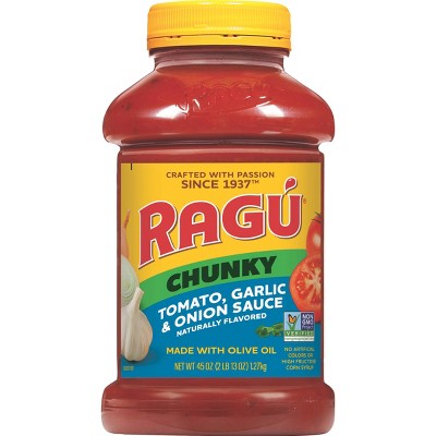 Ragu Chunky Tomato, Garlic & Onion Pasta Sauce - 45oz