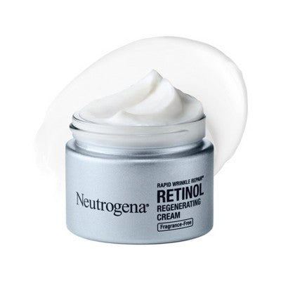 Neutrogena Rapid Wrinkle Repair Retinol Face Moisturizer Cream with Hyaluronic Acid - Fragrance Free - 1.7oz