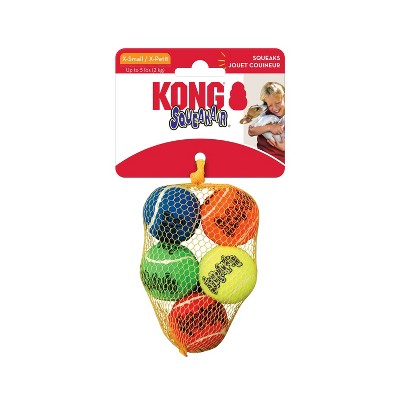 KONG SqueakAir Tennis Ball Dog Toy - XS - 5ct