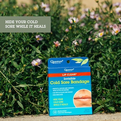 Lip Clear Invisible Cold Sore Bandage - 12ct