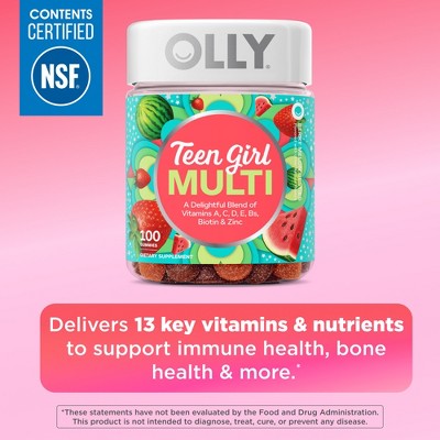 OLLY Teen Girl Multivitamin Gummies