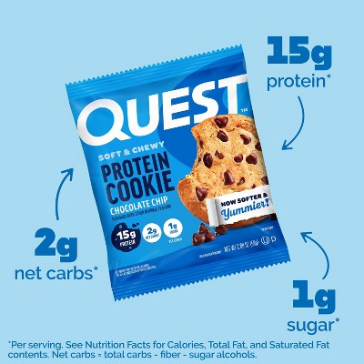 Quest Nutrition 15g Protein Cookie - Chocolate Chip Cookie - 4ct