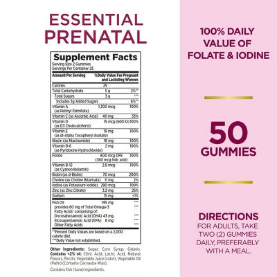Nature's Bounty Optimal Solutions Pränatal Gummies - Strawberry - 50 Stk.