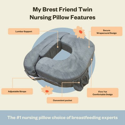 My Brest Friend Twin Nursing Pillow