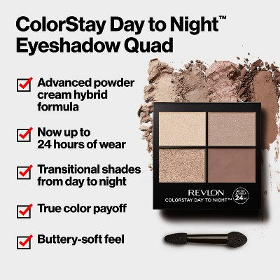 Revlon ColorStay Day to Night Eyeshadow Quad - 0.16oz
