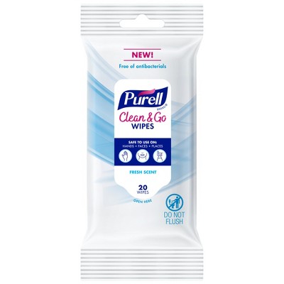 Purell Clean & Go Wipes - Trial Size - 20ct