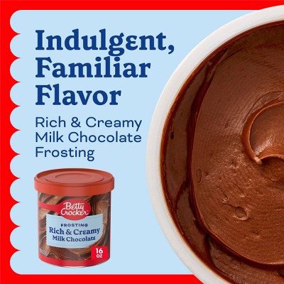 Betty Crocker Rich and Creamy Milk Chocolate Frosting - 16oz: Gluten-Free, Low Sodium