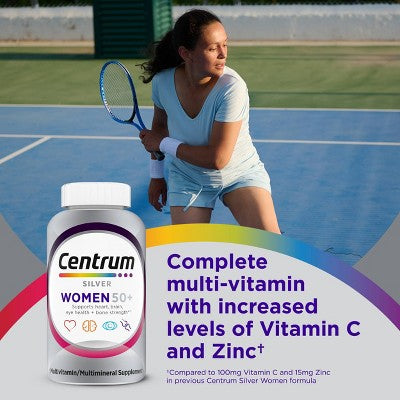 Centrum Silver Women 50+ Multivitamin/Multimineral Supplement Tablets - 100ct