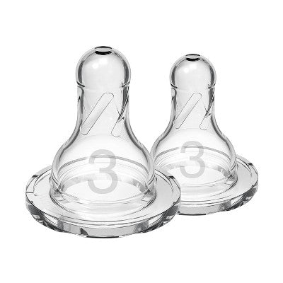 Dr. Brown's Level 3 Narrow Baby Bottle Silicone Nipples 6m+