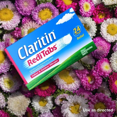 Claritin Allergy Relief 24 Hour Non-Drowsy Loratadine RediTab Dissolving Tablets