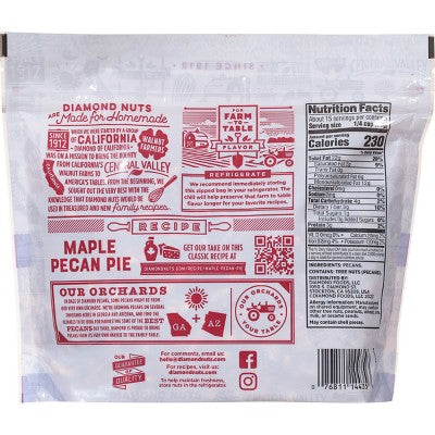 Diamond Chopped Pecans - 16oz